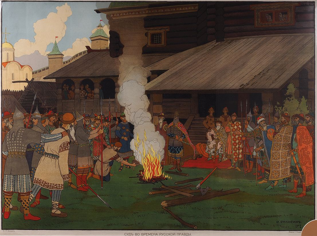 Ivan Bilibin — Gericht · Wikimedia Commons (Public Domain)