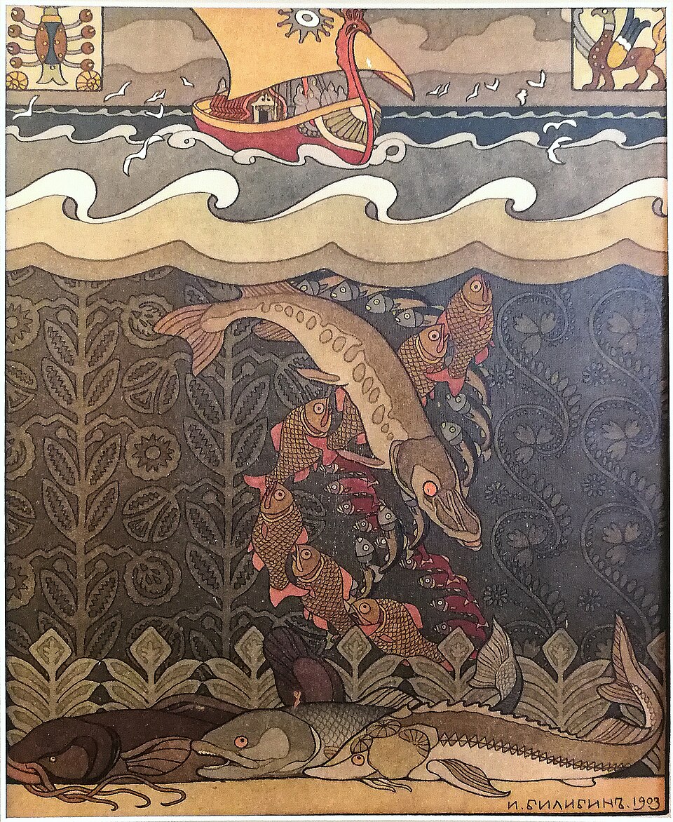 Ivan Bilibin — Sadko / Unterwasserreich · Wikimedia Commons (Public Domain) Ivan Bilibin — Sadko / Unterwasserreich · Wikimedia Commons (Public Domain)